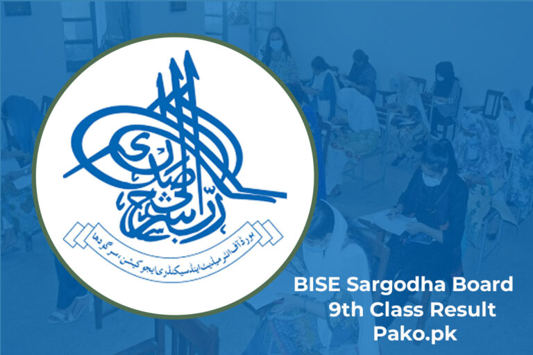 9th Class Result 2023 BISE Sargodha Board