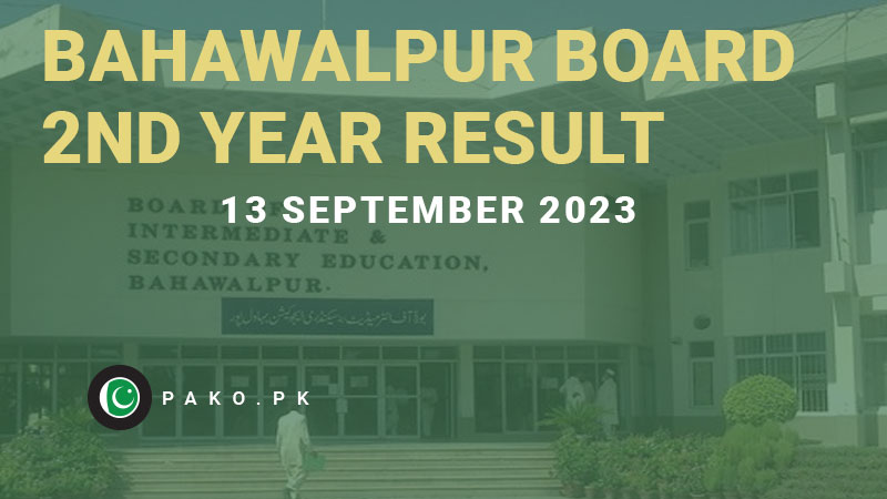 Bahawalpur Board 2nd year Result 2023 12th Class Announced 