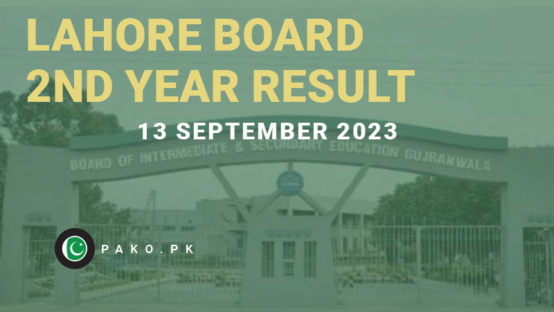 Lahore Board 2nd year Result 2023 12th Class Announced
