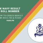 Pak Navy Result 2023 by Roll Number