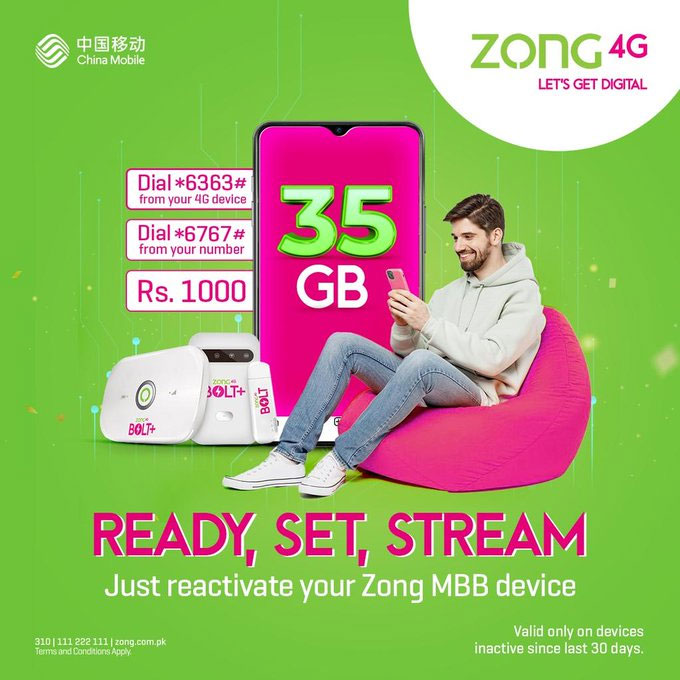 ZONG Internet Packages 2023