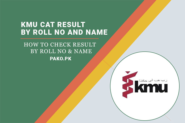 KMU Result 2024 by Roll No and Name 