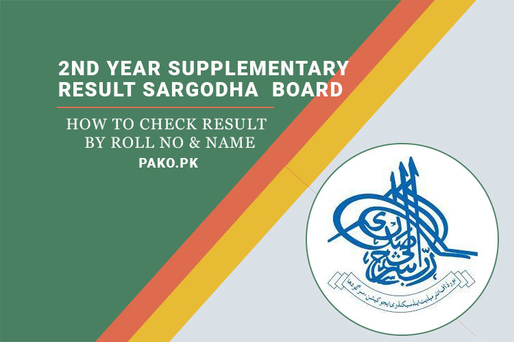2nd Year Supplementary Result 2023 Sargodha Board