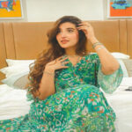 Hareem Farooq Radiates Elegance in a Sea Green Chiffon Dress