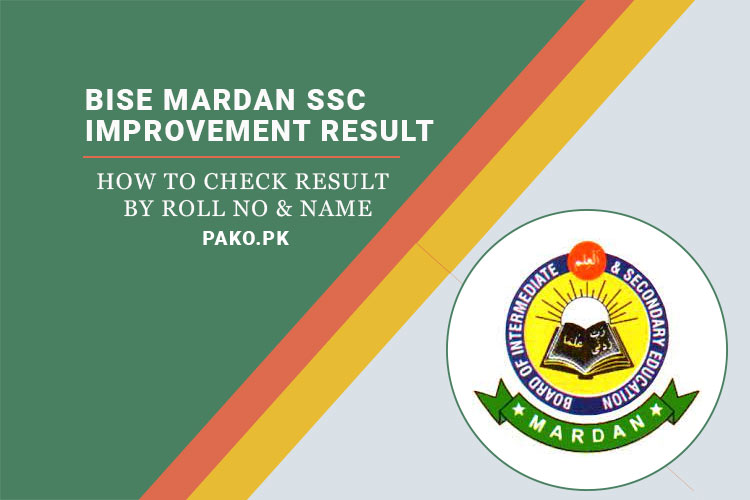 Bise Mardan SSC Part 1 and 2 Improvement Result 2023 Class 9 & 10