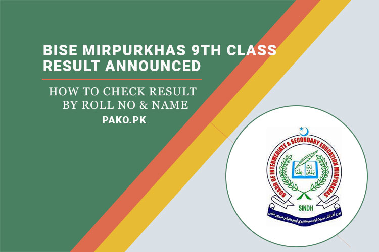 Bise Mirpurkhas 9th Class Result 2023 Announced