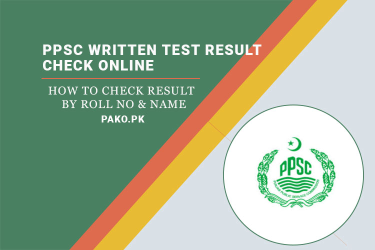 PPSC Written Test Result 2023 Check online