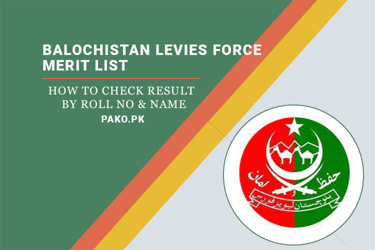 balochistan levies force merit list 2023