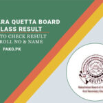 Hamara Quetta Board 8th Class Result by Roll No 2024
