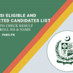 MOD ISI Eligible and Rejected Candidates List